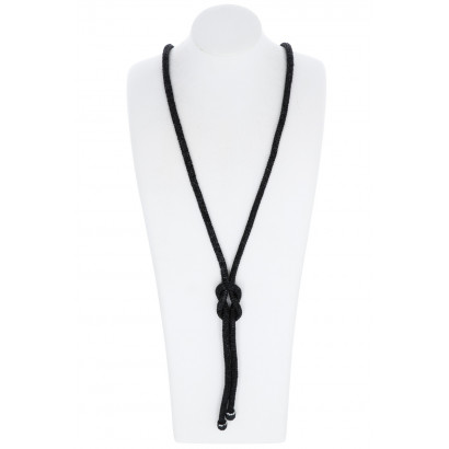 COLLAR LARGO STRASS CON NUDO