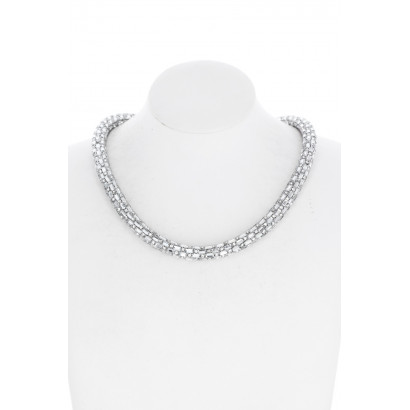 RIGID SHORT RHINESTONE NECKLACE