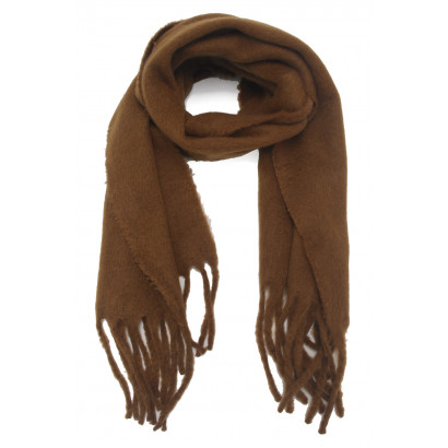 WINTER SCARF WITH FRINGES