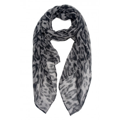 SCARF WITH ANIMAL PRINTED