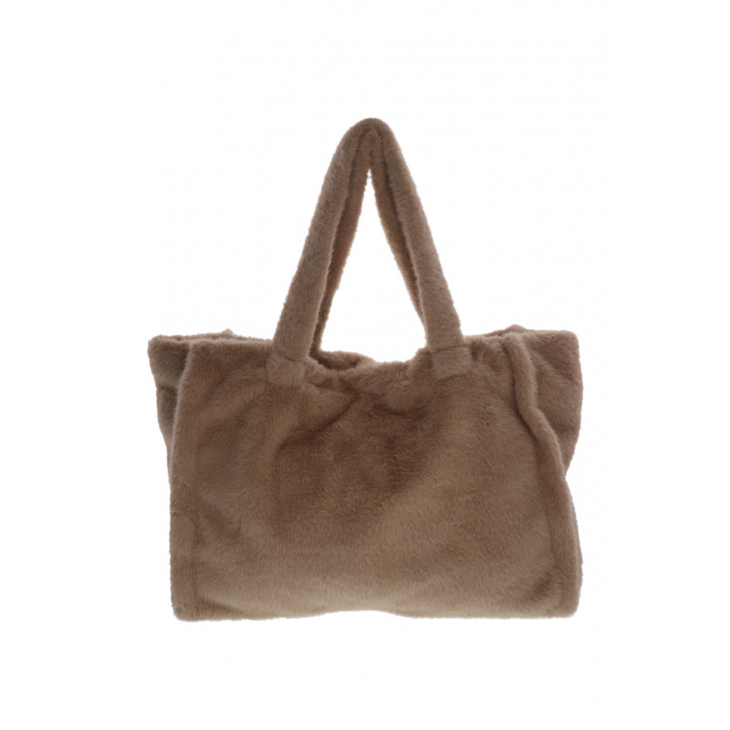 FUR IMITATION TOTE BAG