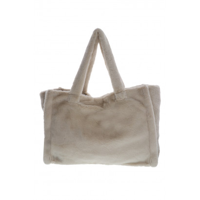 FUR IMITATION TOTE BAG