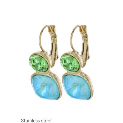 STEEL EARRINGS WITH...