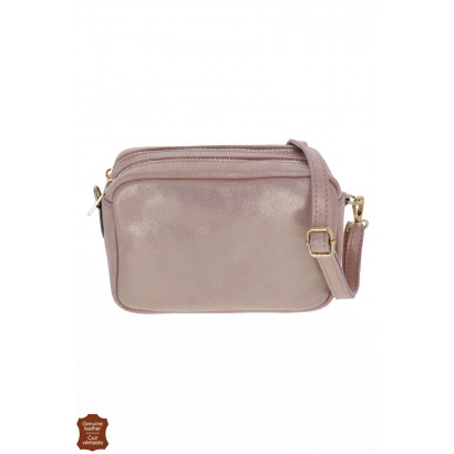 CAMILA, SAC BANDOULIÈRE CUIR, 2 COMPARTIMENTS