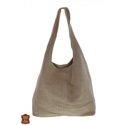 SUEDE SHOPPING BAG