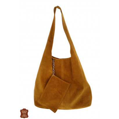 SUEDE SHOPPING BAG