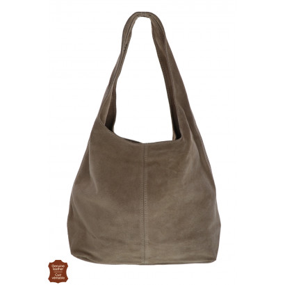 SUEDE SHOPPING BAG