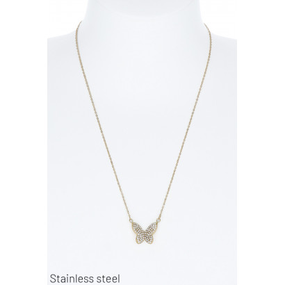 STAINL.STEEL NECKLACE WITH...