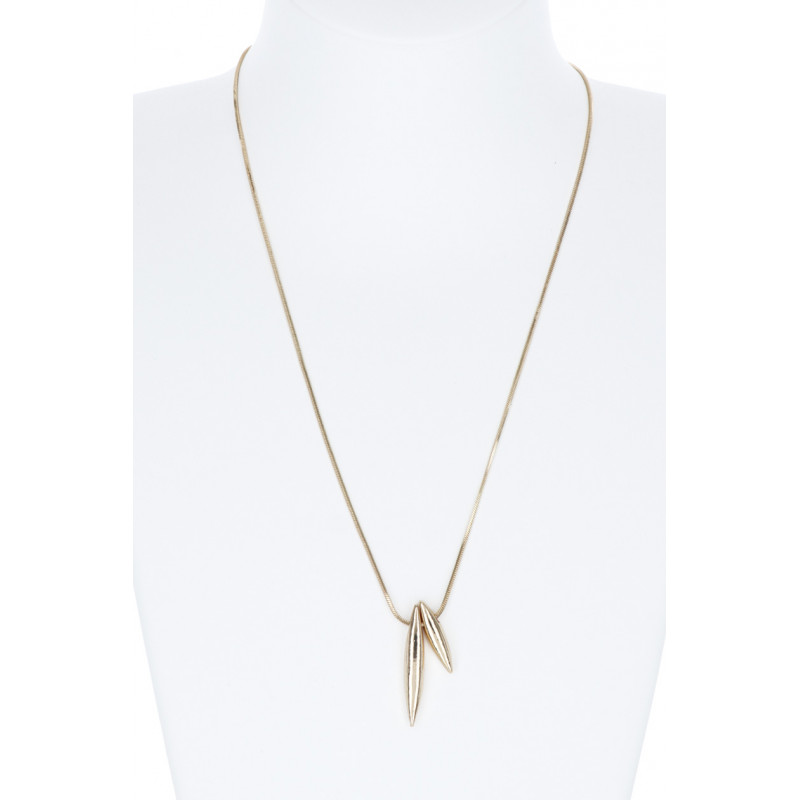 KETTING MET OVAL METAAL HANGER