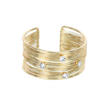 CUFF BRACELET WITH METALLIC...