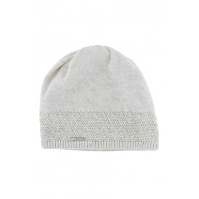 KNITTED WOOL HAT IN PLAIN COLOUR