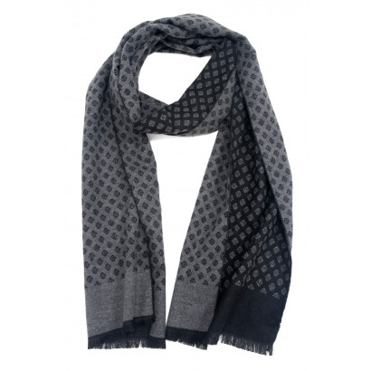 MAN WINTER SCARF WITH GEOMETRIC PATERN