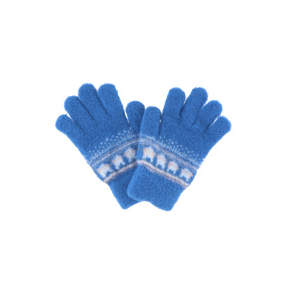 KIDS KNITTED GLOVES WITH FLAKES