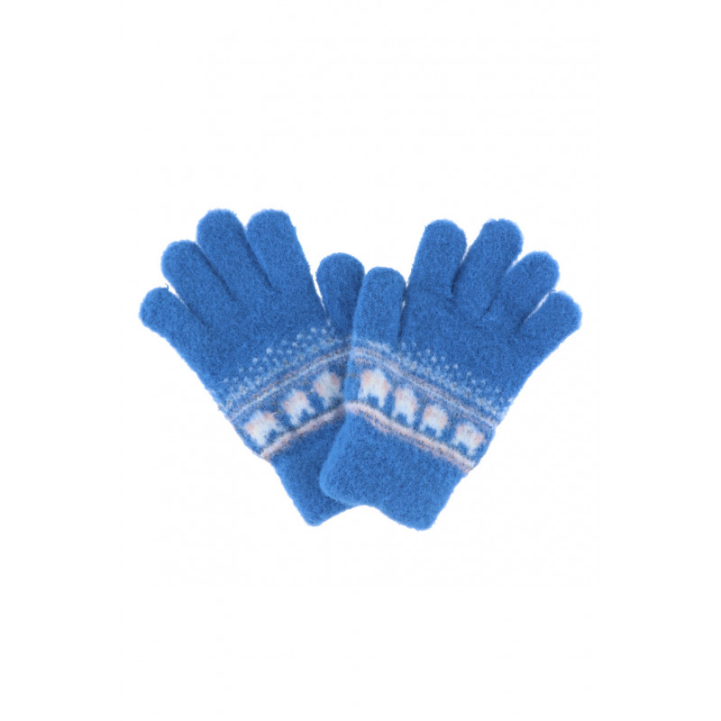 KIDS KNITTED GLOVES WITH FLAKES