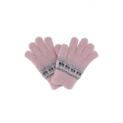 KIDS KNITTED GLOVES WITH FLAKES