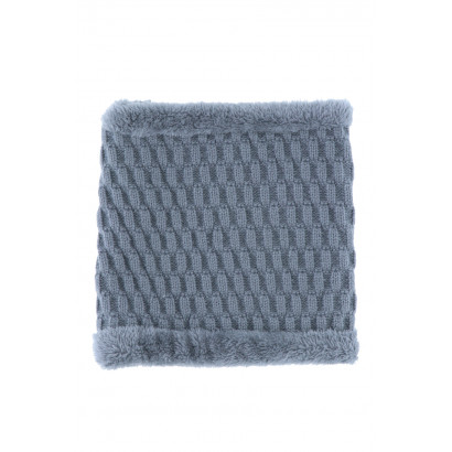 KIDS KNITTED SNOOD AND GEOMETRIC