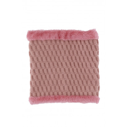 KIDS KNITTED SNOOD AND GEOMETRIC