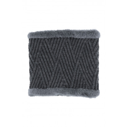 KIDS KNITTED SNOOD WITH ZIGZAG