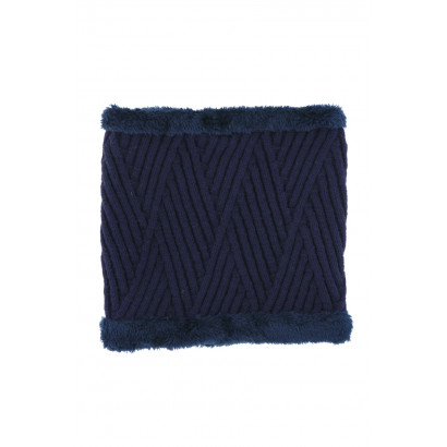 KIDS KNITTED SNOOD WITH ZIGZAG