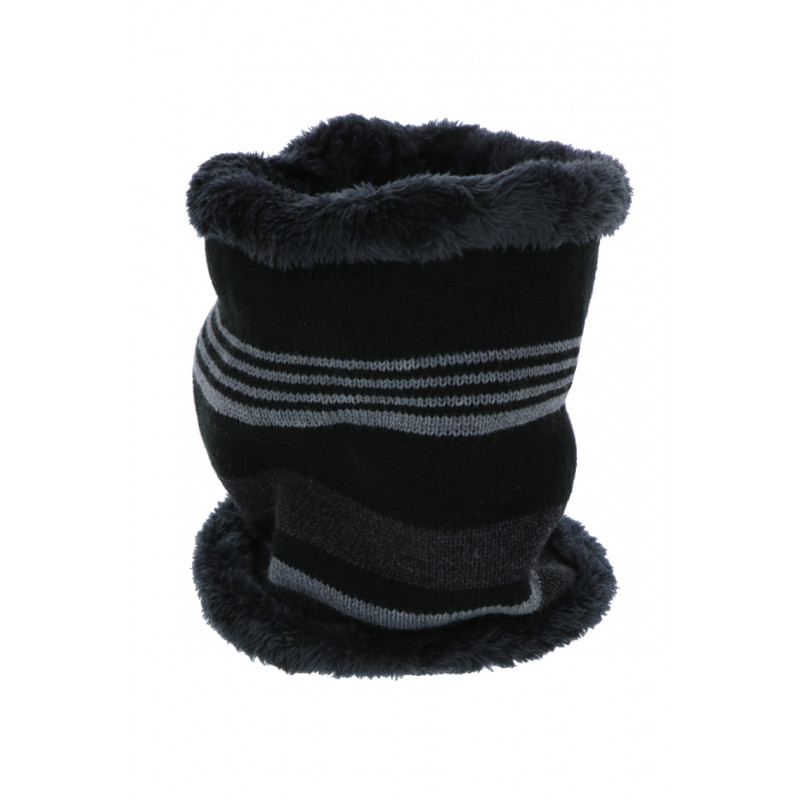 KIDS KNITTED SNOOD WITH STRIPES