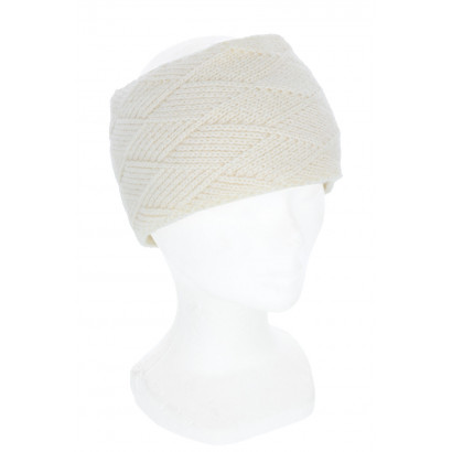 KNITTED HEADBAND SOLID COLOR, GEOMETRIC