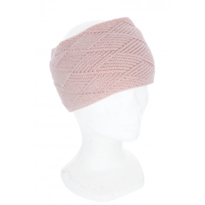 KNITTED HEADBAND SOLID COLOR, GEOMETRIC