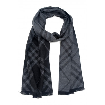 MAN WINTER SCARF WITH GEOMETRIC PATERN