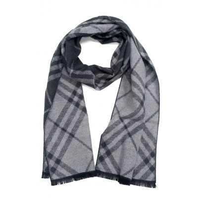 MAN WINTER SCARF WITH GEOMETRIC PATERN