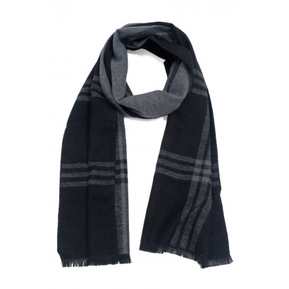 MAN WINTER SCARF WITH LINES...