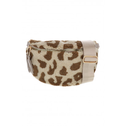 JULIA, WAIST TEDDY BAG WITH ANIMAL PRINTING