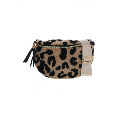 JULIA, WAIST TEDDY BAG WITH ANIMAL PRINTING