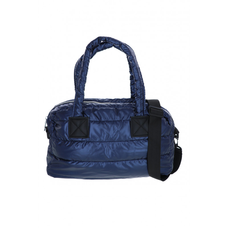 PADDED HANDBAG WITH SHINY FABRIC