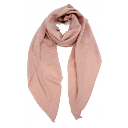 WOVEN WINTER SCARF, SOLID COLOR WITH LUREX