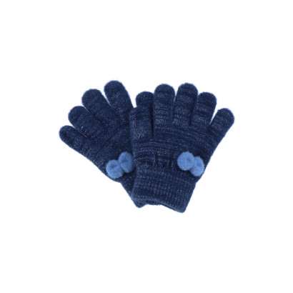 KIDS KNITTED GLOVES WITH KNOT