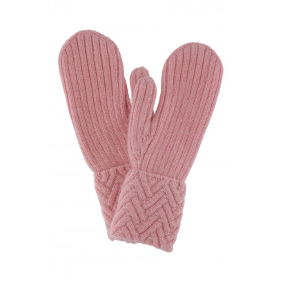 KNITTED MITTEN WITH STRIPES