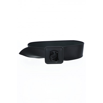 WIDE BELT WITH RECTANGULAR BUCKLE