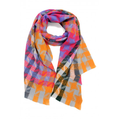 WOVEN WINTER SCARF CHECKED