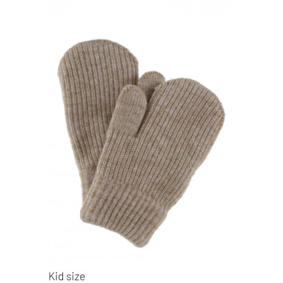 KIDS KNITTED MITTEN IN SOLID COLOR