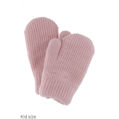 KIDS KNITTED MITTEN IN SOLID COLOR