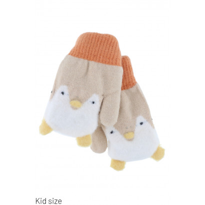 KIDS GEBREIDE WANT MET PINGUÏN