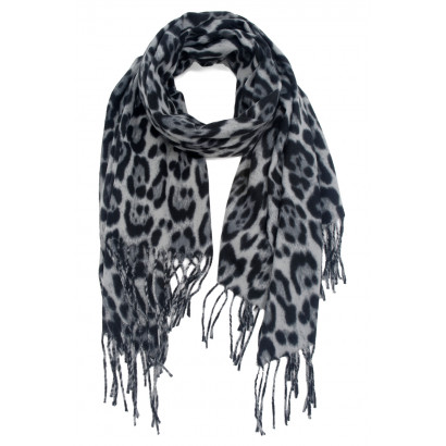 SCARF WITH ANIMAL PRINTED