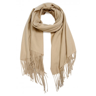 WINTER SCARF WITH FRINGES