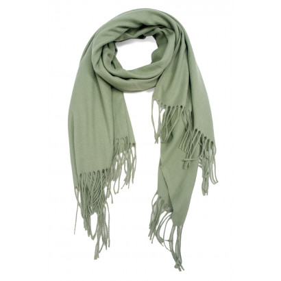 WINTER SCARF WITH FRINGES