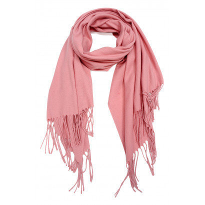 WINTER SCARF WITH FRINGES