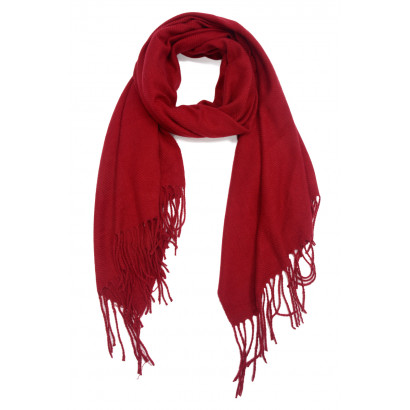 WINTER SCARF WITH FRINGES