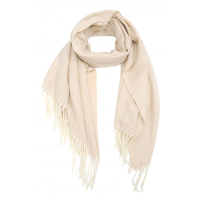 WOVEN WINTER SCARF WITH STRIPES WITH FRINGES