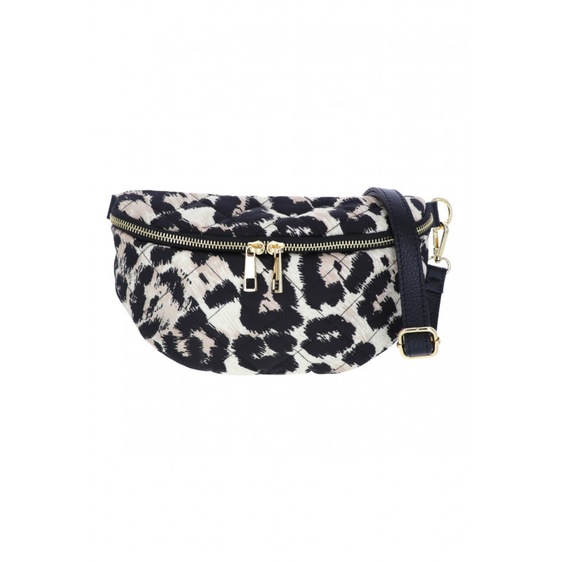 PADDED WAIST BAG WITH ANIMAL PRINT