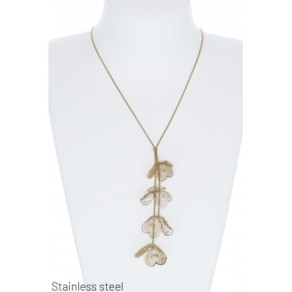 STAINL.STEEL NECKLACE WITH...