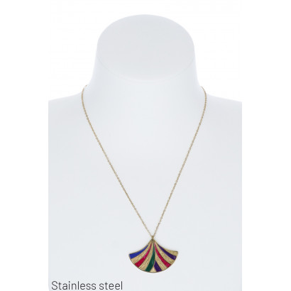 STAINL.STEEL NECKLACE WITH...