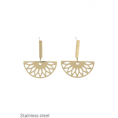 BOUCLES D'OREILLES, ACIER...